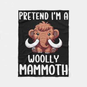 Woolly Mammoth Costume Boys Girls Easy Halloween C Fleece Blanket