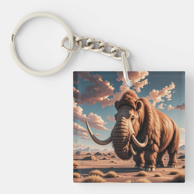 Woolly Mammoth Key Ring (Front)