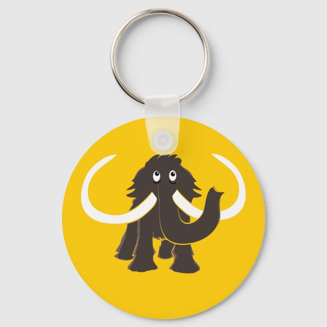 Woolly Mammoth Keychain (Front)