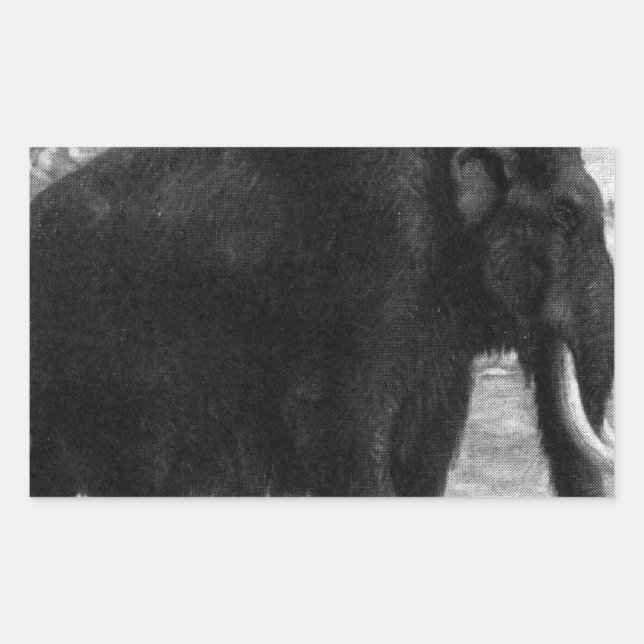 Woolly Mammoth Mod Destiny Rectangular Sticker (Front)