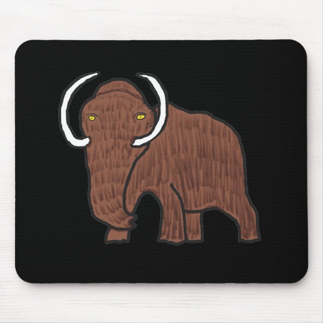 Woolly Mammoth Mouse Pad (Front)