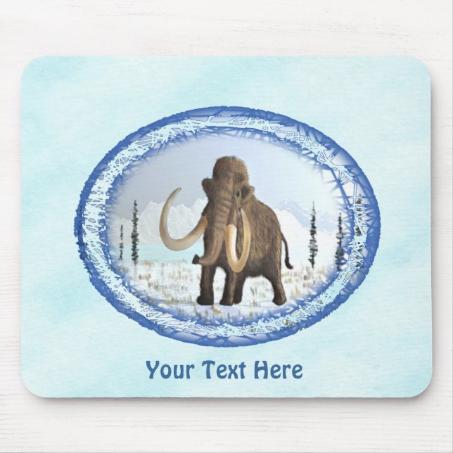 Woolly Mammoth Mouse Pad (Front)