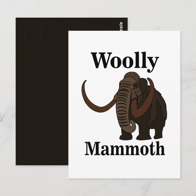 Woolly Mammoth  Postcard (Front/Back)