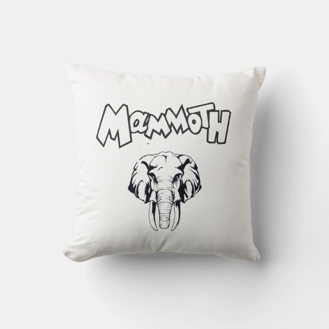 Woolly Mammoth Prehistoric Animal ice age  Cushion (Front)
