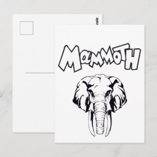 Woolly Mammoth Prehistoric Animal ice age  Postcard