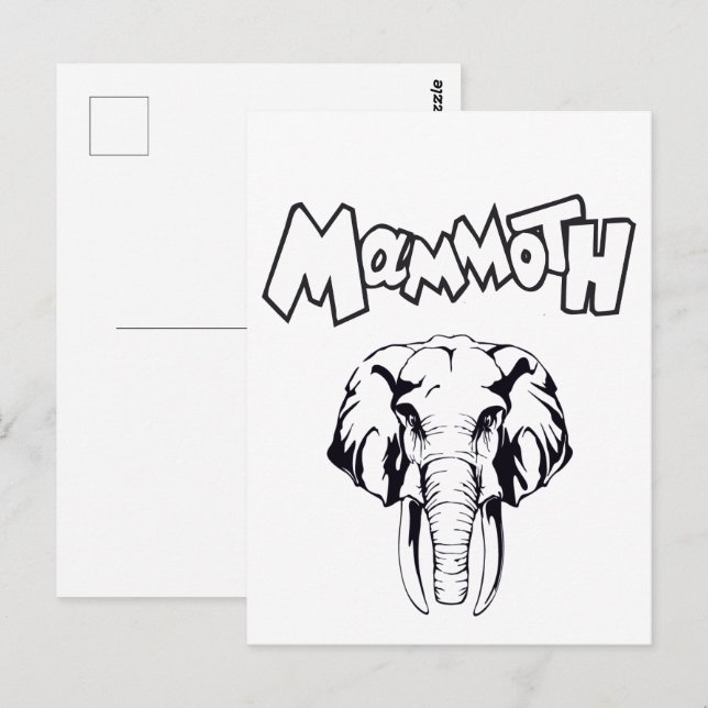 Woolly Mammoth Prehistoric Animal ice age  Postcard (Front/Back)