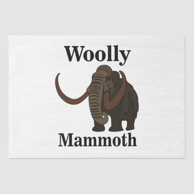 Woolly Mammoth  Tissue Paper (Front)