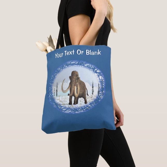 Woolly Mammoth Tote Bag (Close Up)