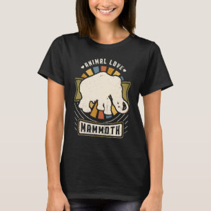 Woolly Mammoth Vintage Classic Retro Animal T-Shirt