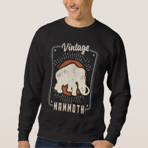 Woolly Mammoth Vintage Retro Classic Animal Love Sweatshirt