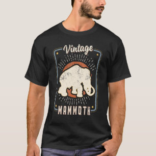 Woolly Mammoth Vintage Retro Classic Animal Love T-Shirt
