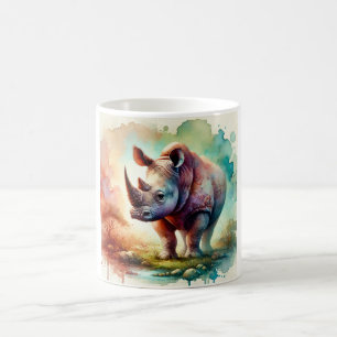 Woolly Rhinoceros Serenity 240824AREF117 - Waterco Coffee Mug