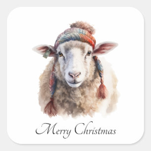 Woolly Wonderland, custom Square Sticker