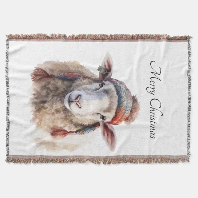 Woolly Wonderland, custom Throw Blanket (Front)