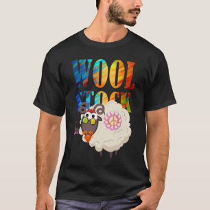 Woolstock Hippy Sheep for Hand Spinners T-Shirt