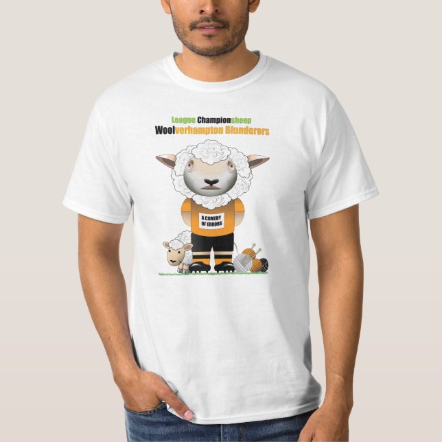 Woolverhampton Blunderers Funny Football T-shirt (Front)