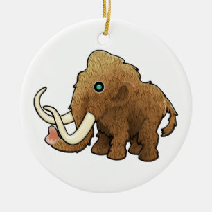 Wooly Mammoth Ceramic Tree Decoration