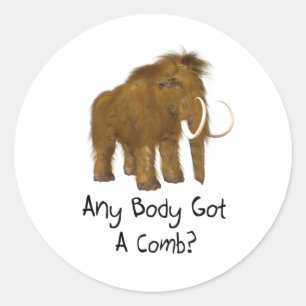 Wooly Mammoth Classic Round Sticker