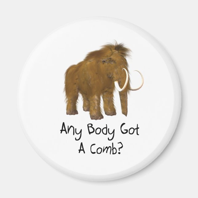 Wooly Mammoth Magnet (Front)