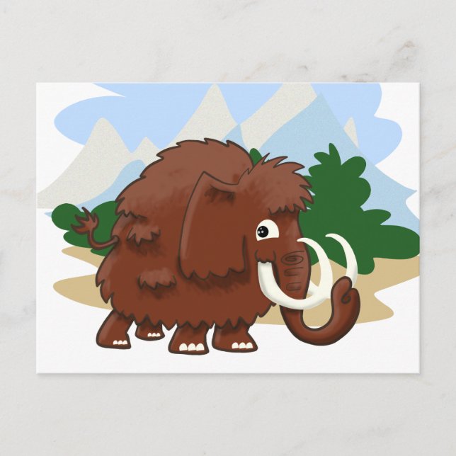 Wooly Mammoth Postcard (Front)
