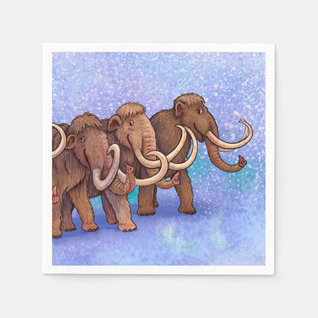 Wooly Mammoths Napkin (Front)