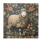 Wooly Sheep William Morris Inspired Floral