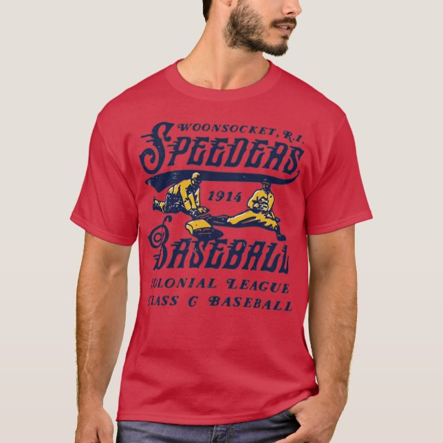 Woonsocket Speeders - Rhode Island - Vintage Defun T-Shirt (Front)