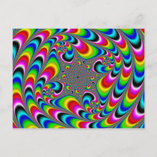 Woooo Mandelbrot Fractal Postcard