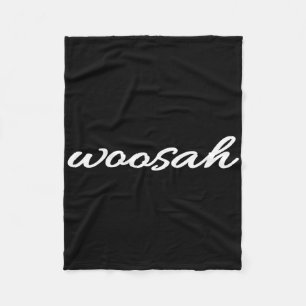 Woosah Calm Yoga Exhale Shirt _3 Fleece Blanket