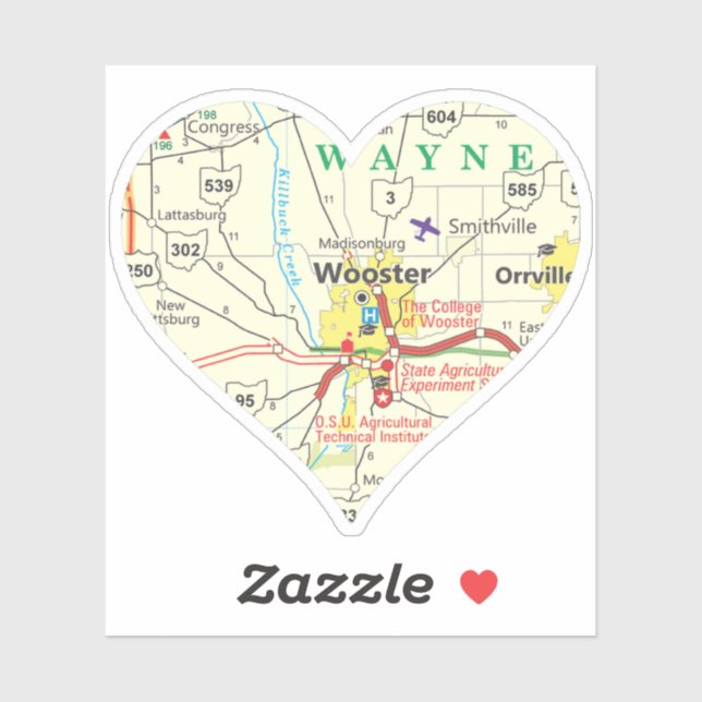 Wooster OH Vintage Map (Sheet)