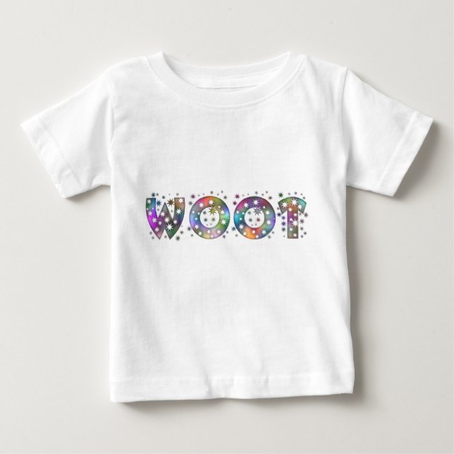 Woot! - Glitter Font Baby T-Shirt (Front)