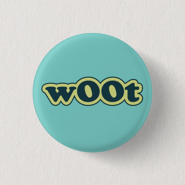 wOOt Lolcat Speak Flair Pinback Button (Front)