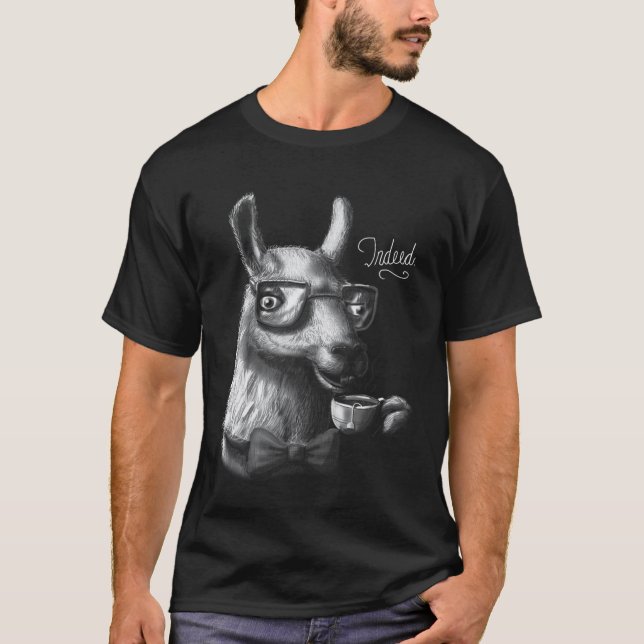 Woot The Fancy Llama T-Shirt (Front)