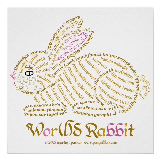 Wor(l)d Rabbit Poster (Front)