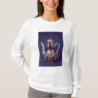 Worcester coffee pot, decorated with birds