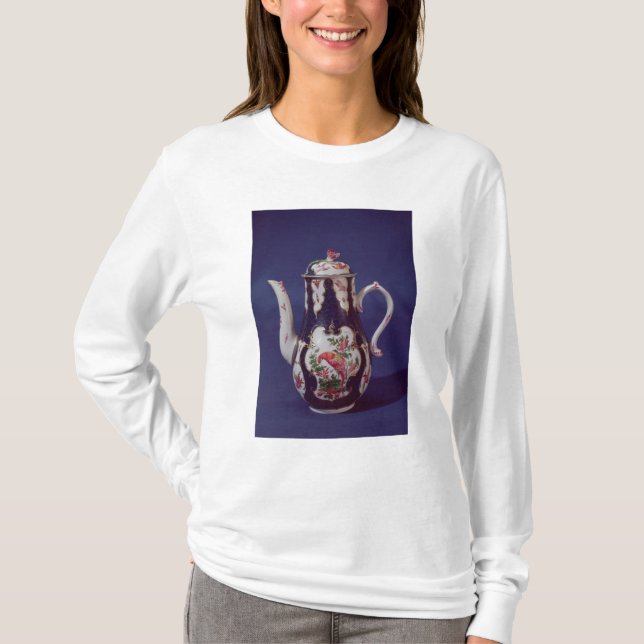 Worcester coffee pot, decorated with birds T-Shirt (Front)