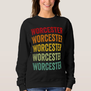 Worcester County Maryland Rainbow Text Design Sweatshirt