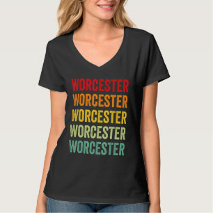 Worcester County Maryland Rainbow Text Design T-Shirt