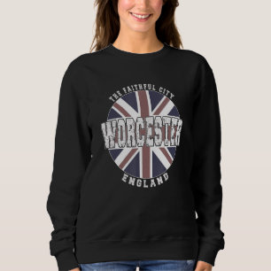 Worcester England Vintage English flag Sweatshirt