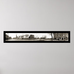Worcester, MA Main St Photo 1910 Poster