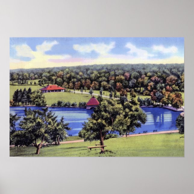 Worcester Massachusetts Green Hill Park Poster (Front)