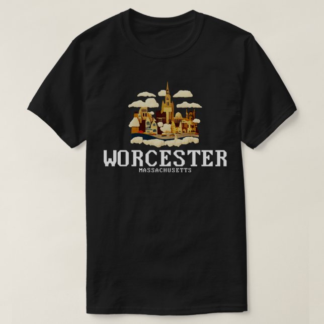 Worcester Massachusetts T-Shirt (Design Front)