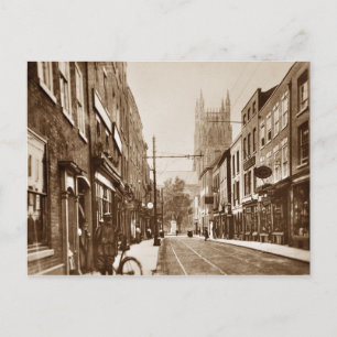 worcester UK 1927 sepia postcard