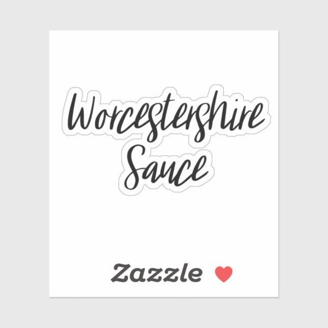 Worcestershire Sauce Storage Sticker (Sheet)