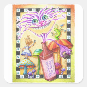 WorCheshire Cat Stickers