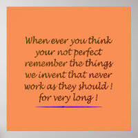 WORD ART POEM ABOUT BEING PERFECT UPLIFTING