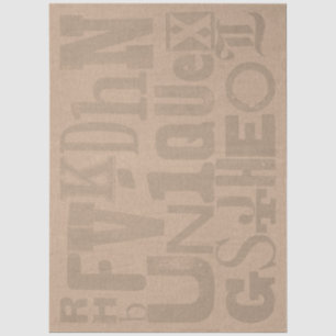 Word Art UNIQUE on Cardstock Paper
