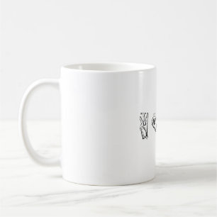 WORD - ASL funny hands fingerspelling Coffee Mug