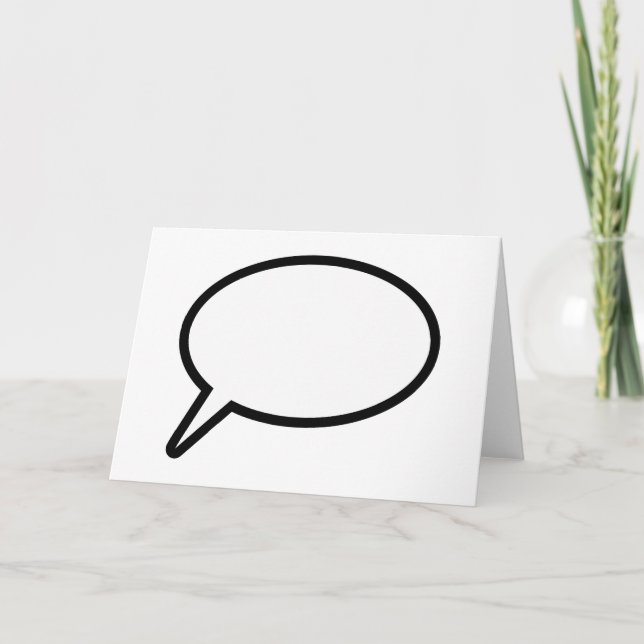 Word Balloon Card (Front)