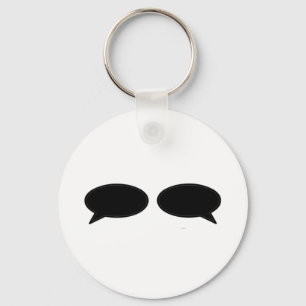 Word Bubble Left Right Black The MUSEUM Zazzle Gif Key Ring